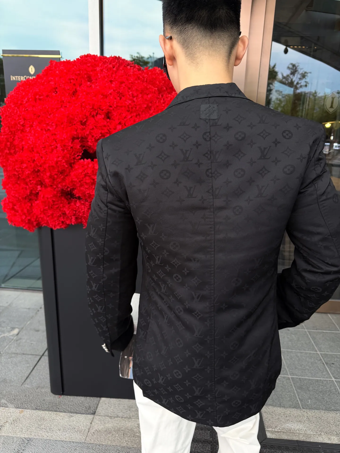 Louis Vuitton/Louis Vuitton all-over printed jacquard blazer
